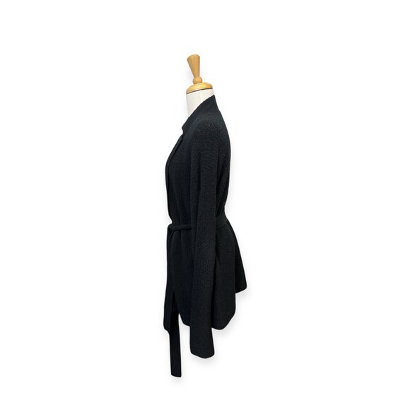 ATM Anthony Thomas Melillo Wool Cashmere Black Cardigan Size M Medium - Picture 2 of 7